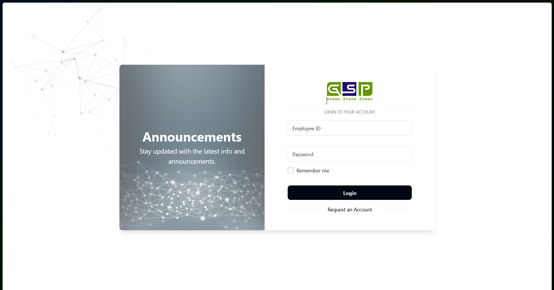 MIS Login Page